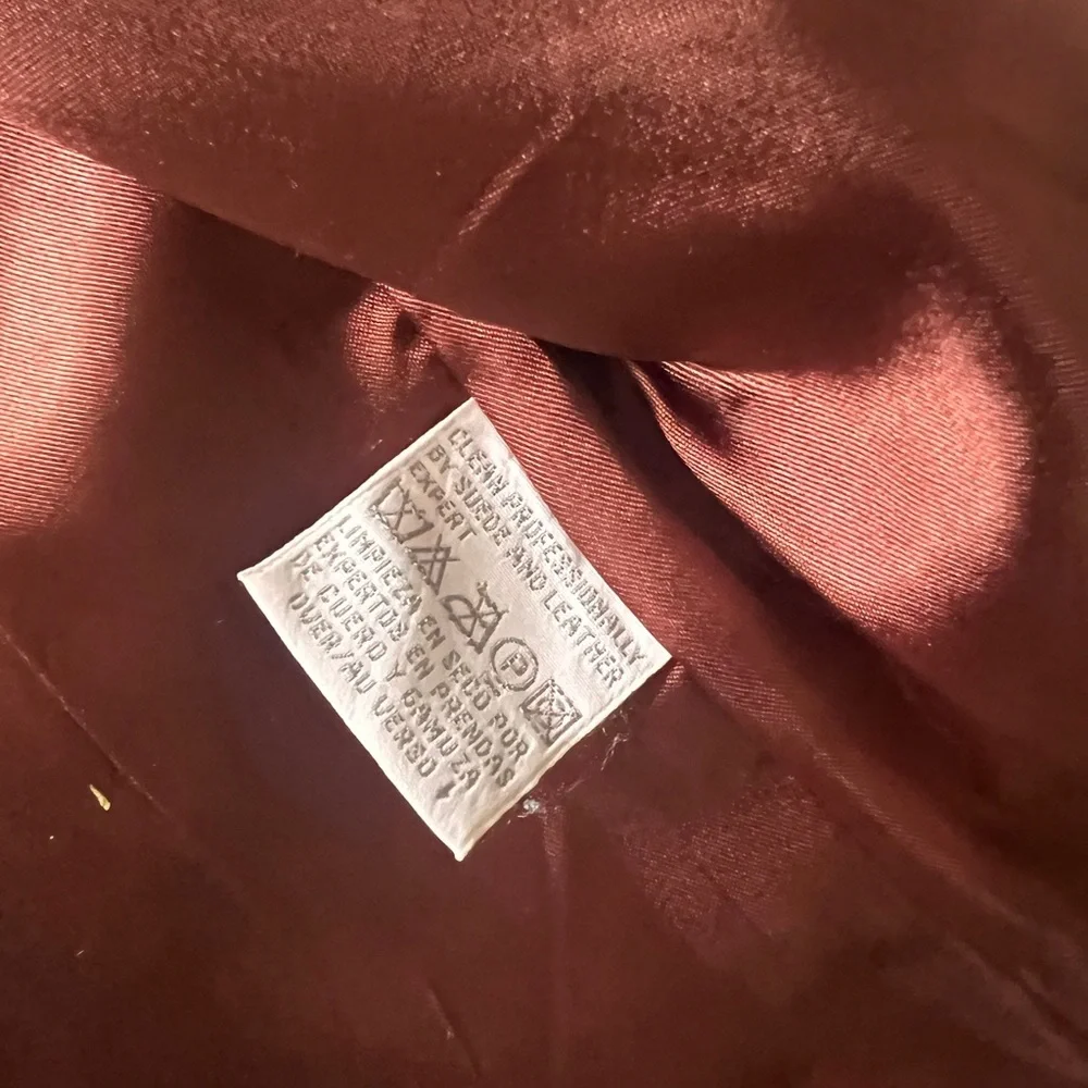 Liz Claiborne Brown Leather Vest - Picture 3 of 3